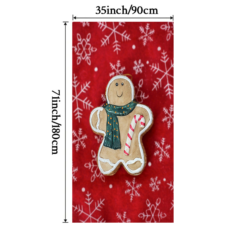 Lámparas de color de Navidad cubierta de tela decoración puerta de poliéster de alta densidad tela de fondo de Año Nuevo fiesta de puerta de entrada amueblado tapices