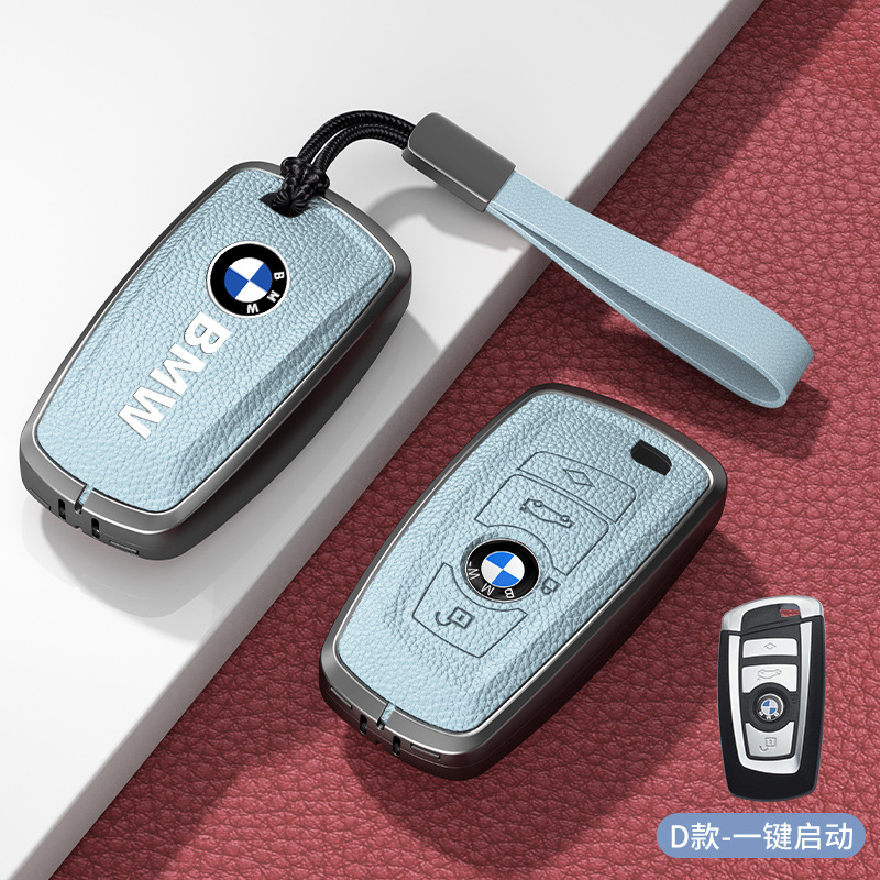 모델 D 3버튼 파란색 아연 합금 쉘 + 핸드 스트랩