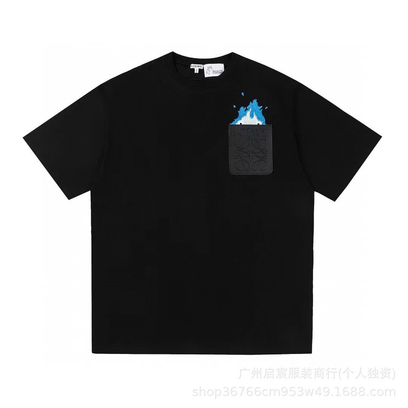 クロスボーダー 25ss Luojia 高品質刺繍ロゴルーズコットン半袖メンズとレディースカジュアルファッション多用途 T シャツ|undefined