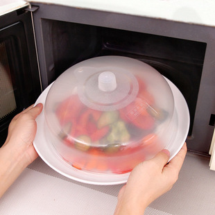 Japanese-style microwave oven special splash-proof heating bowl lid refrigerator round plastic transparent fresh-keeping lid bowl lid vegetable cover