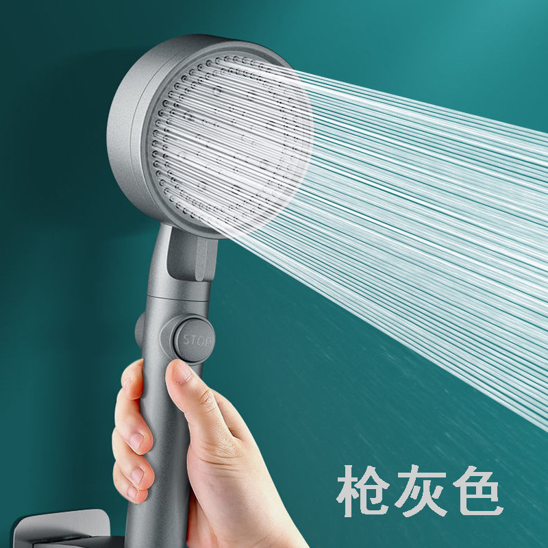 Shower Set Black Shower Hose Three-Piece Set Handheld Shower Shower Head Set Manufacturer Wholesale