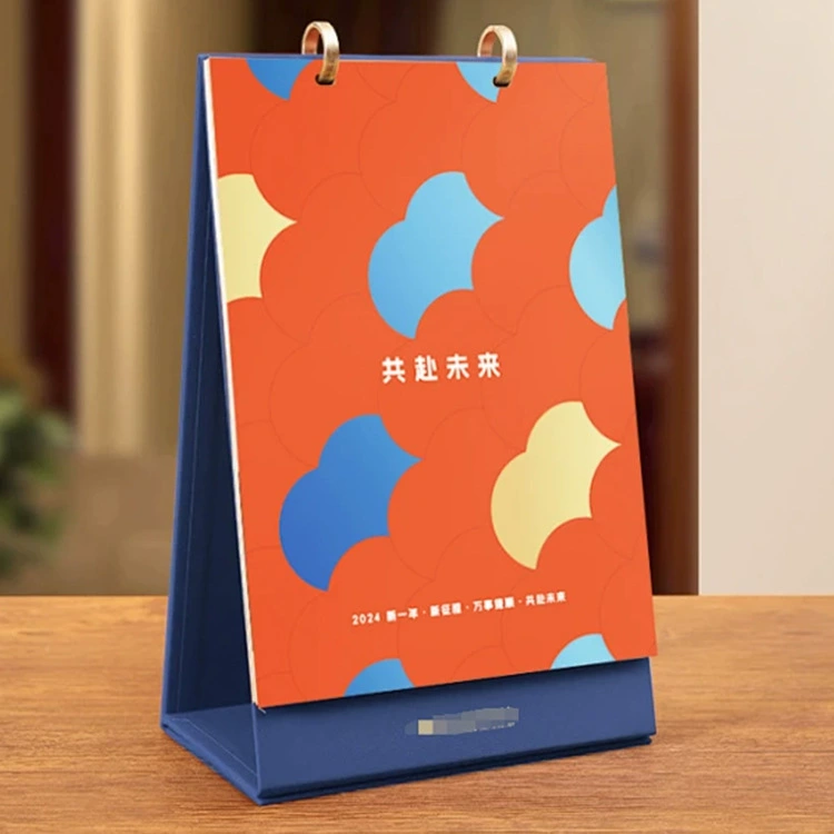 Настольный календарь на 2026 год с держателем для ручки, планировщик, ежедневник, блокнот для записей, производитель корпоративной рекламной печати, настольный календарь с УФ-печатью