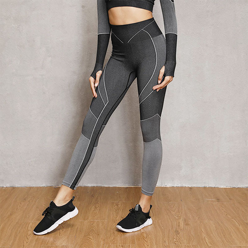 hip-lifting high-elastic receiving waist Fitness yoga set nihaostyles wholesale clothing NSOUX85193