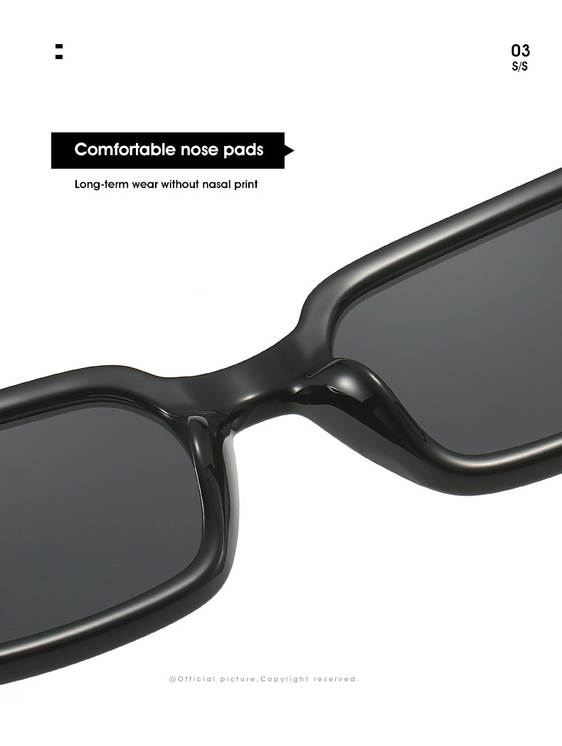 IG Style Retro Geometric Ac Square Full Frame Women's Sunglasses display picture 11