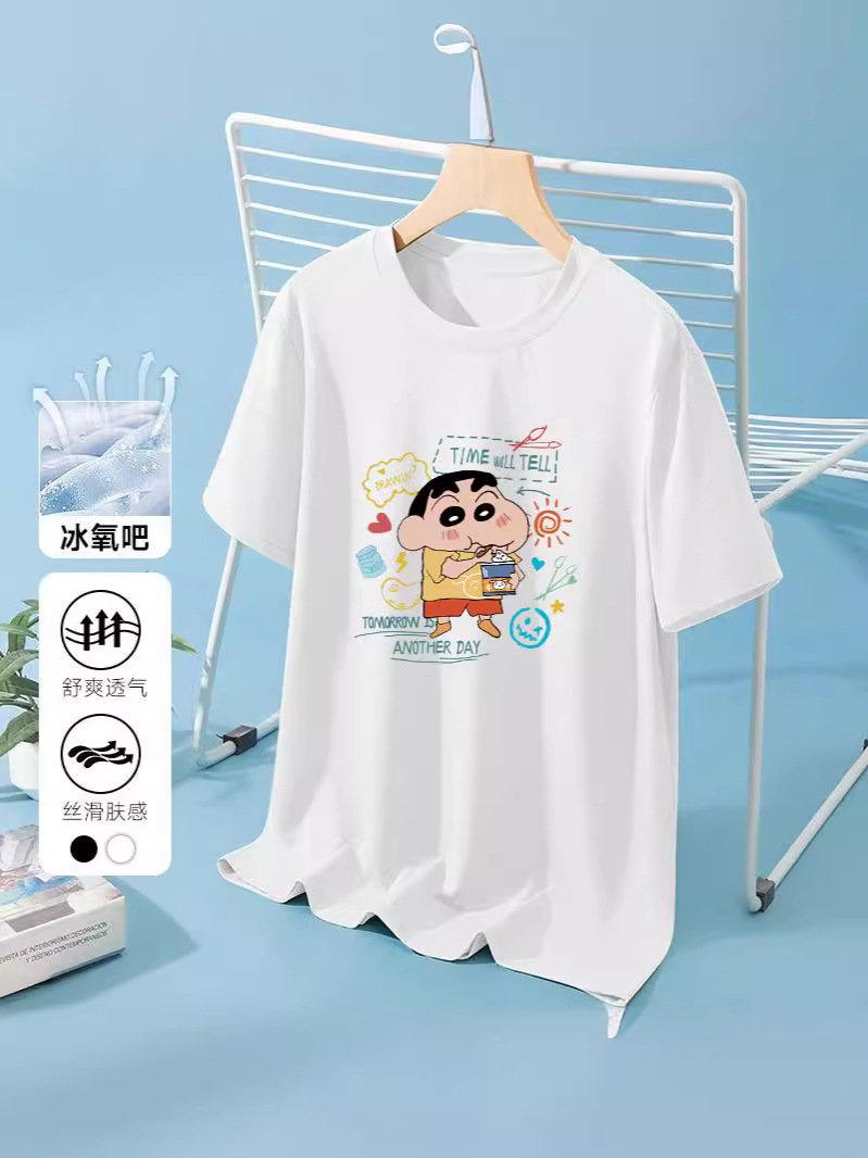 Camiseta de manga corta estilo Hong Kong de verano camiseta de manga corta para mujer