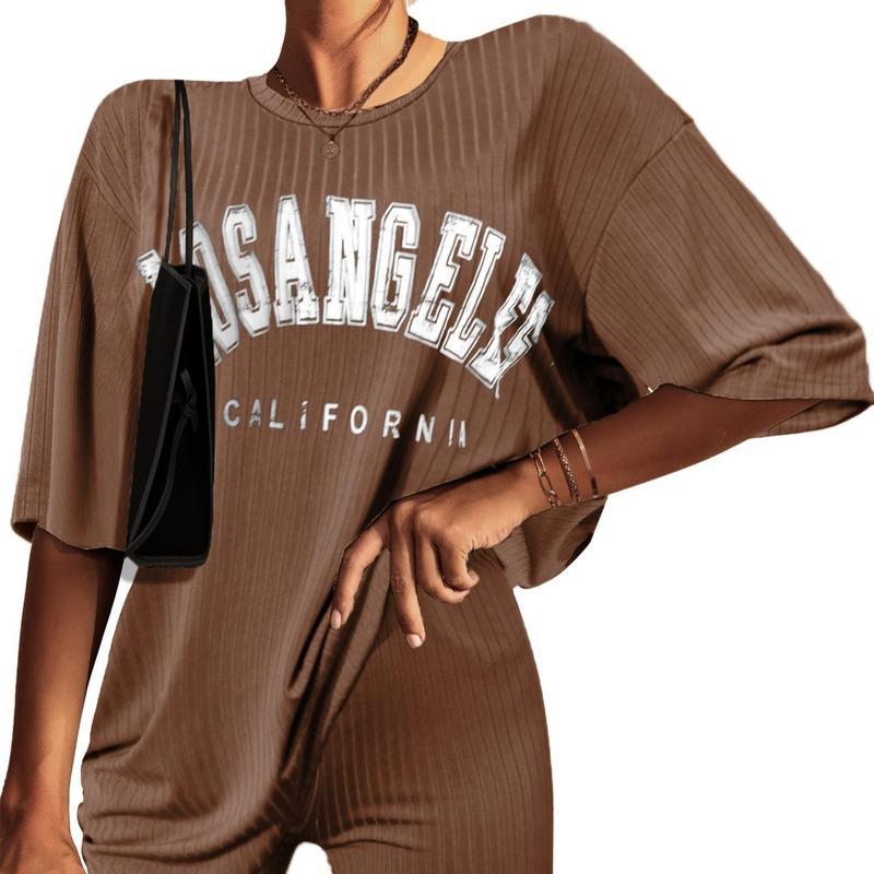 Summer outfit Set Breathable Ribbed woman’s set Stretchy