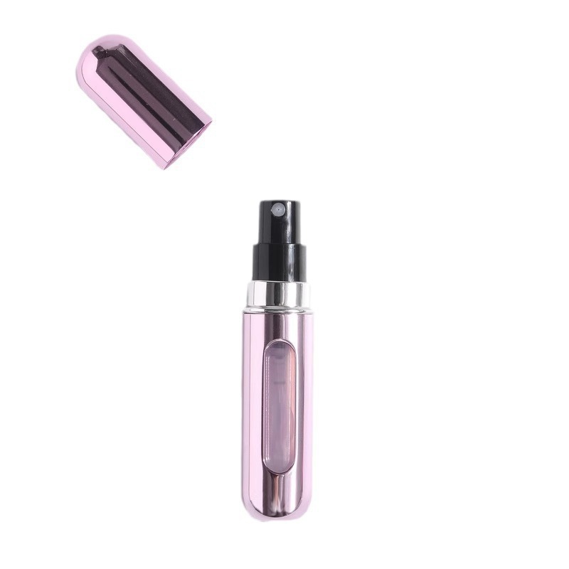 Botella de fragancia de 5ml inferior llena de muestra de vidrio de alta gama exquisita spray botella vacía dispensador portátil de alta calidad