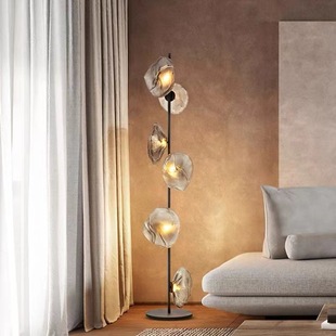Italian Designer Light Luxury Living Room Sofa Floor Lamp Villa Clouds Nordic Generation Handmade Glass Creative Table Lamp