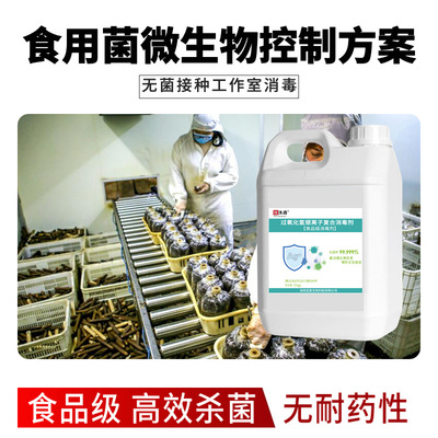 Mushroom plant Sterilizing agent mould Disinfection Food grade disinfectant tasteless Remain
