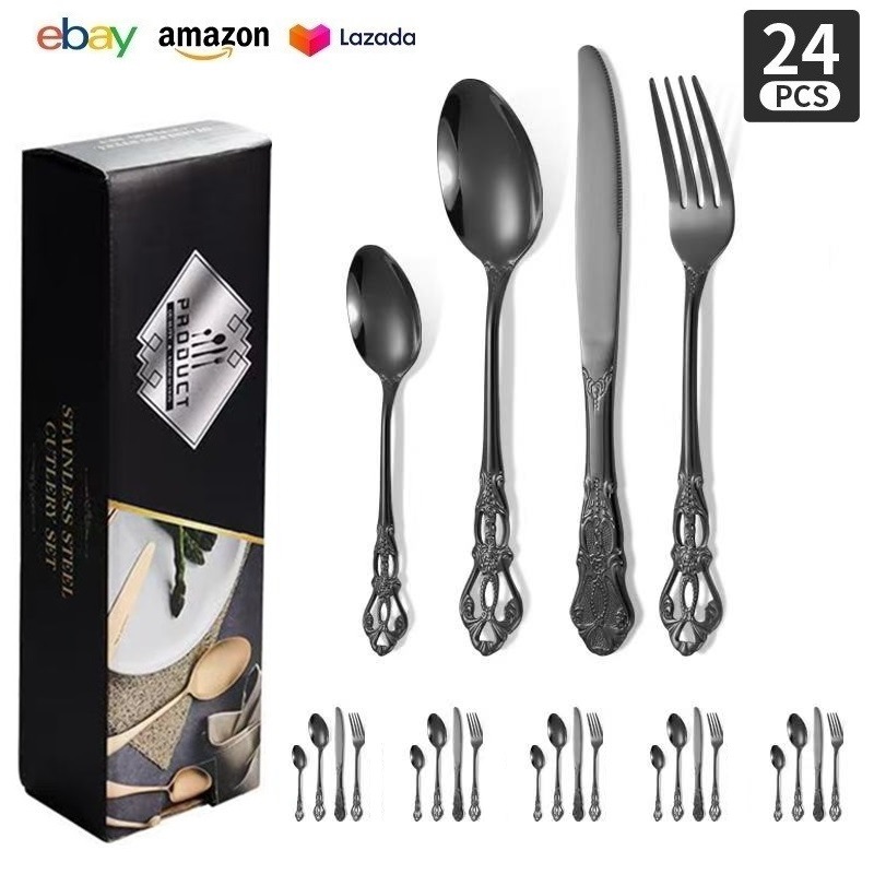 블랙【24PCS】작은 색상 상자