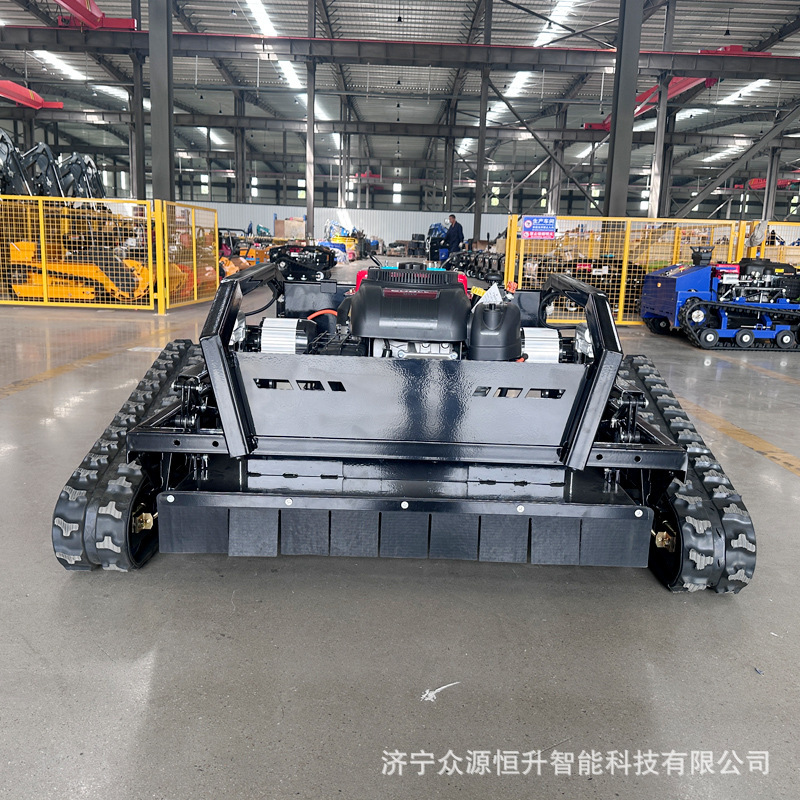 Self-Propelled Remote Control Intelligent Lawn Mower 16 Horsepower Fully Automatic Electric Start Black Lion 1000 Agricultural Crawler Lawn Mower