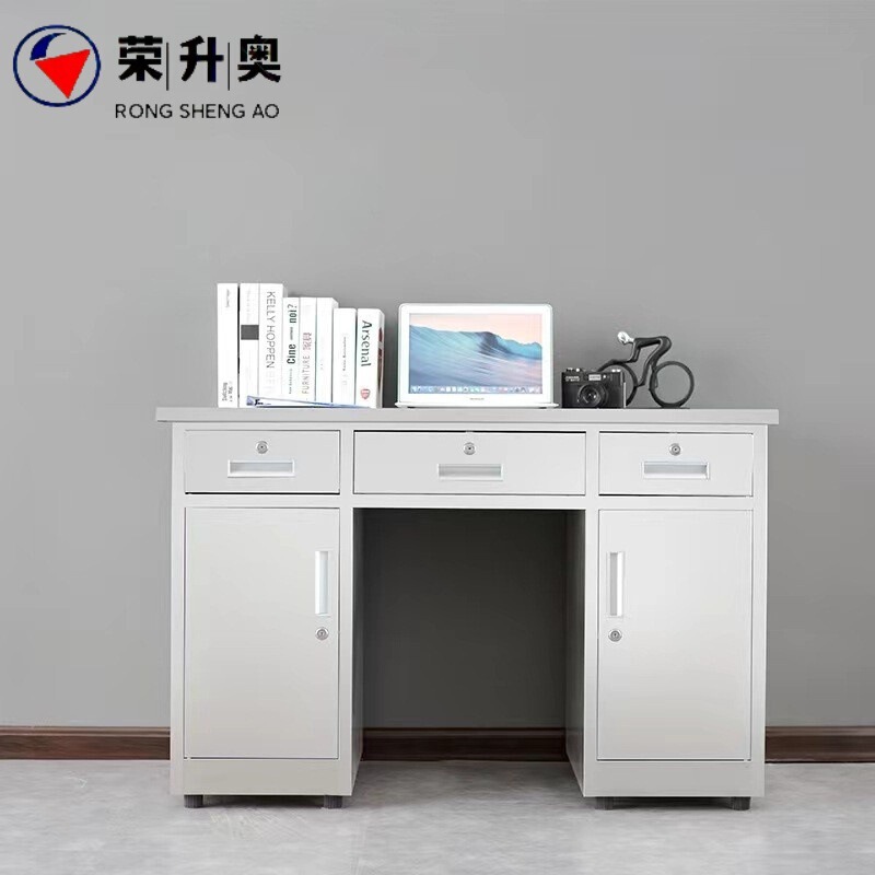 304 stainless steel thickened desk factory dust-free workshop console with lock and drawer computer desk cashier desk