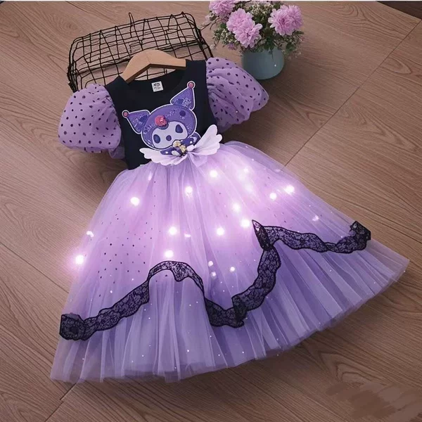 Black small princess costume, with short sleeve