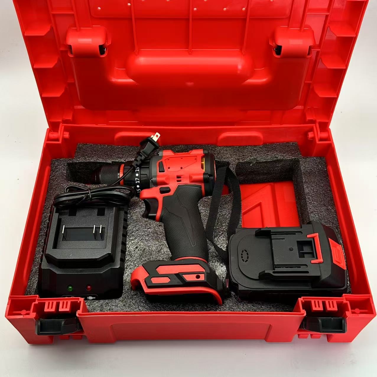 Taladro eléctrico sin escobillas Meiwoqi destornillador eléctrico recargable para el hogar con fábrica de taladro manual de impacto al por mayor transfronterizo