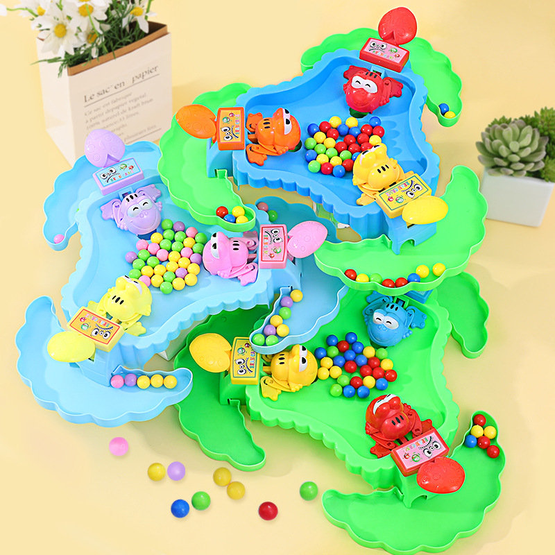 Rana comiendo frijoles Douyin mismo estilo juguete para niños niño loco codicioso Doudou juego de rompecabezas de escritorio interactivo entre padres e hijos