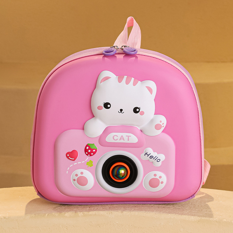 2025 nuevo modelo coreano de la mochila de luz flash de cáscara dura para niños niñas y niños mochila de jardín de infantes lindas mochila pequeña de dibujos animados