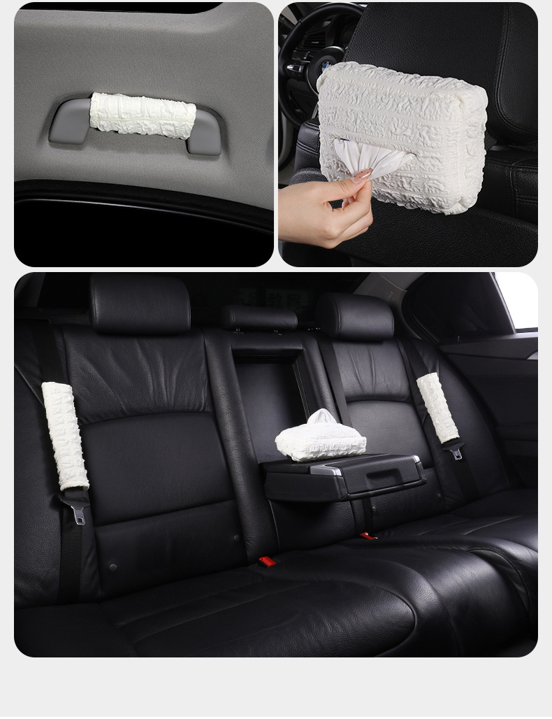 Car Tissue Box, Car Dashboard Tissue Box, Hanging Car Tissue Box, Creative Cute Decoration for Women