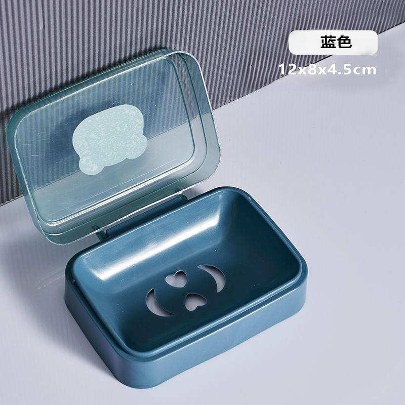 クリエイティブフリップソープボックスシンプルな透明プラスチック排水ボックスホーム寮ソープボックスバスルームバルコニーソープボックス|undefined
