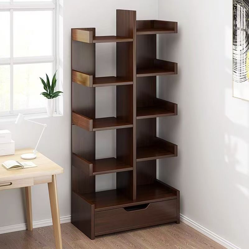 Bookshelf, storage system for bedroom, stand, multilayer simple bookcase