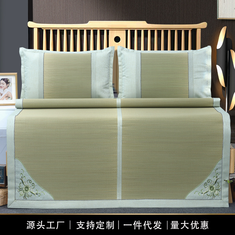 Natural Hemp Mat Summer 2025 New Summer Household Old-Fashioned Mat Baby All-Season Universal Foldable