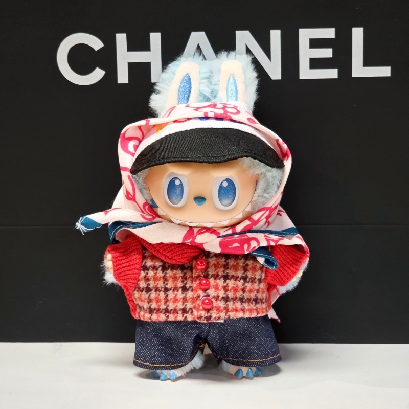 仅衣服适用labubu娃衣坐坐派对一二三代拉布布衣服服装套装等周边|undefined