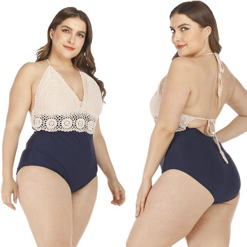 Plus Size Swimsuit, Female Sexy Underwear, Casual Beach Bikini Suspenders, Large Size High-End Swimwear Tops Wholesale