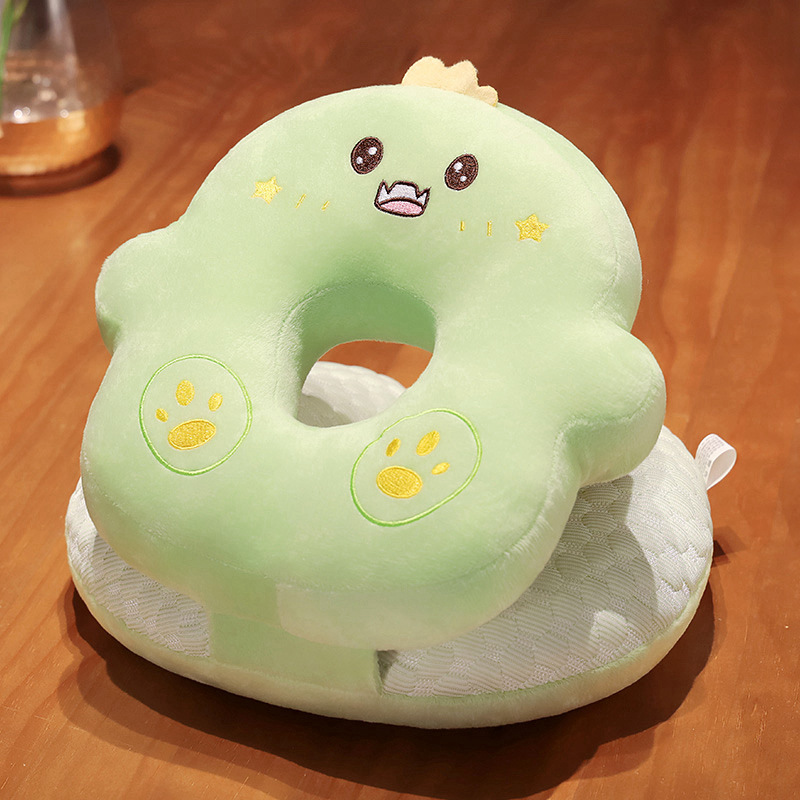 Almohada de Peluche para Siesta de Peluche de Cristal Ergonómico, Suave para Oficina y Descanso