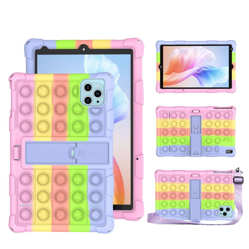 New three camera domestic tablet computer universal silicone case 10.1/11/12/14 inch bubble protective case