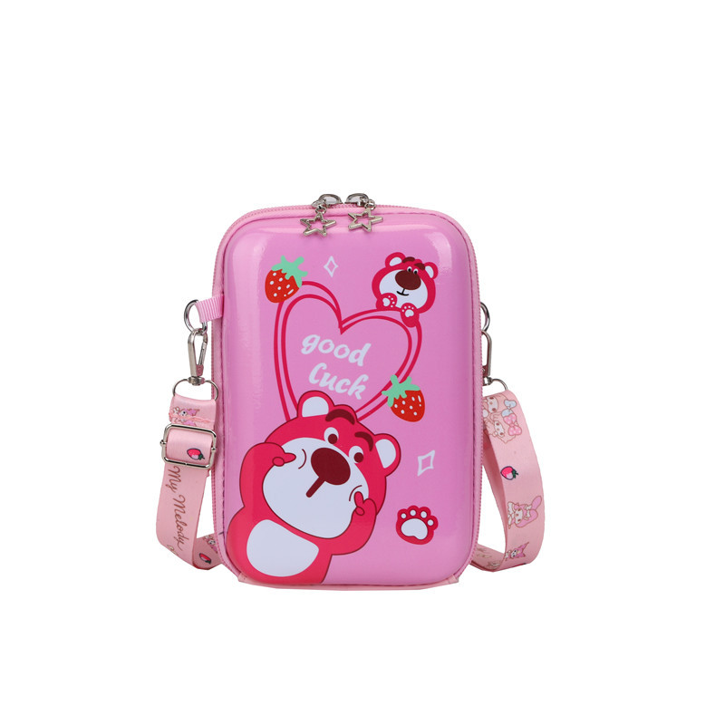 Creativo y simple 2025 nueva tendencia de moda bolso de cáscara de huevo para niños bolso de mensajero de hombro fresco y dulce para mujer de dibujos animados