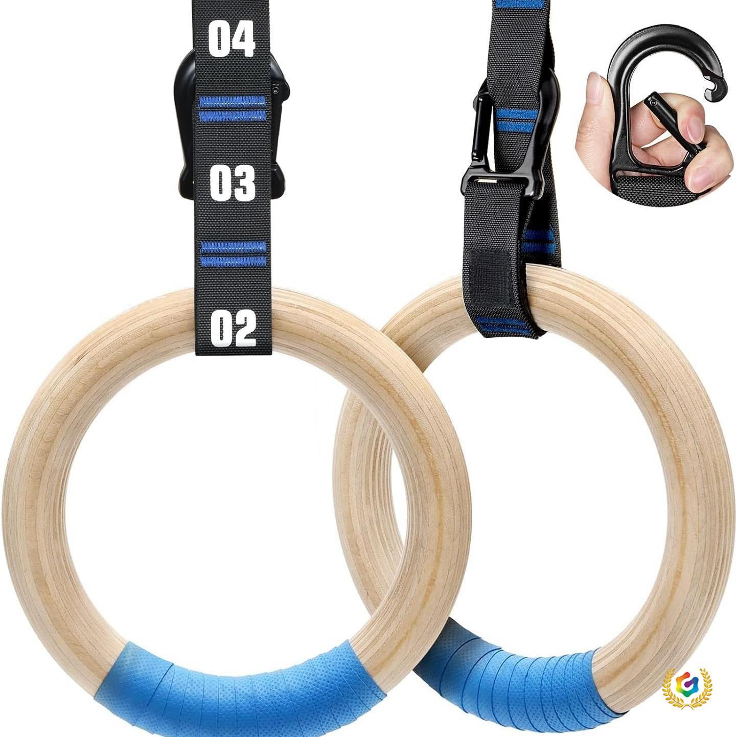 ✅ Birch Wood Fitness Rings, Gymnastics Rings, Durable High-Load-Bearing Home Exercise Rings, Direct Sales from the Manufacturer