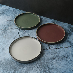 brunch輕食沙拉餐具盤子【高端 新骨瓷】中式家用陶瓷平盤西餐盤