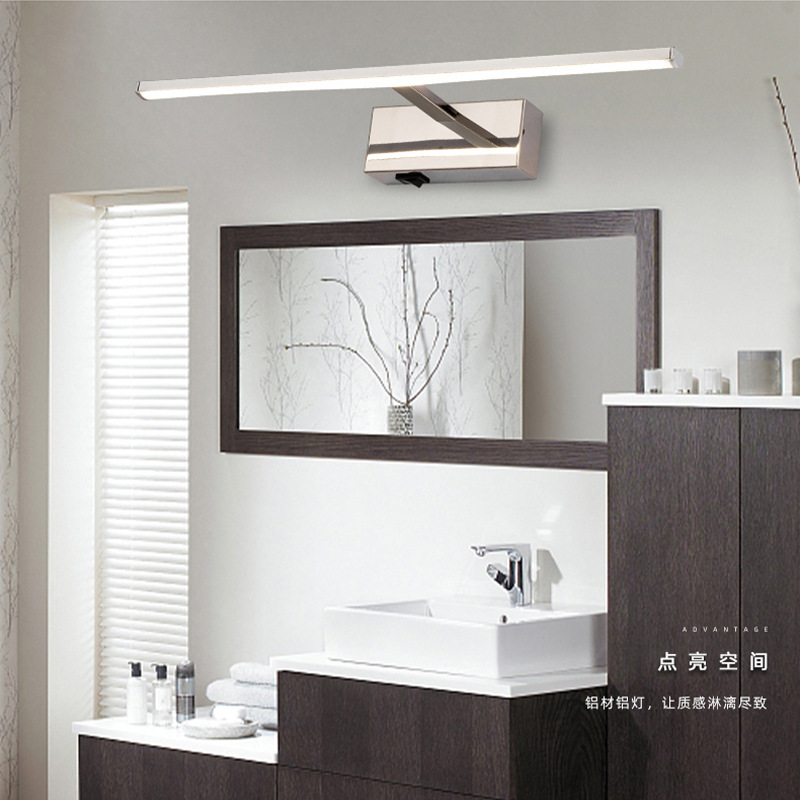 Lámpara de frente de espejo moderno minimalista Hotel espejo de baño lámpara de gabinete personalidad creativa Luz de lujo nórdico tocador lámpara de maquillaje