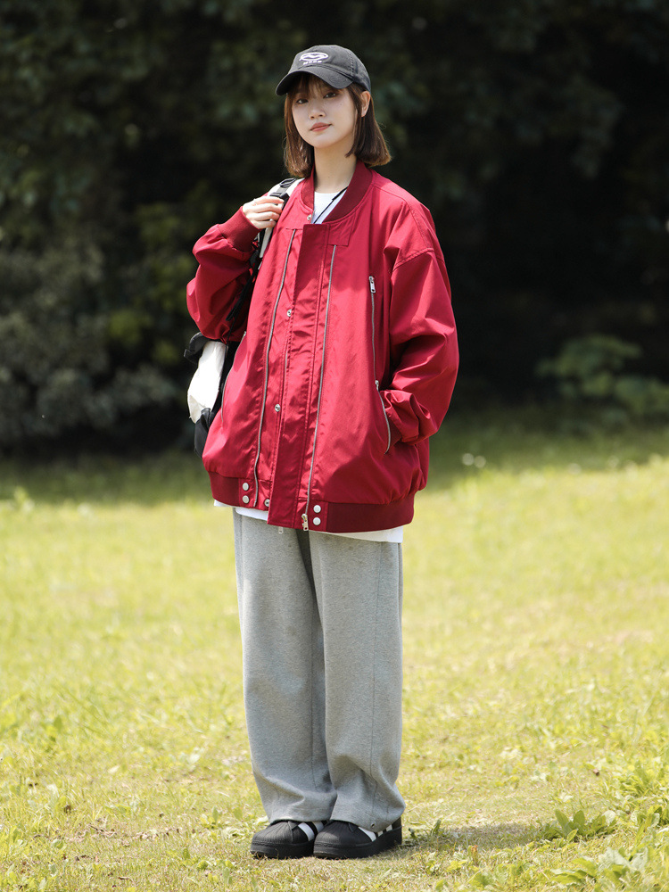 2025秋季新品棒球领夹克J220（T400牛津面料）防泼水潮流休闲男士