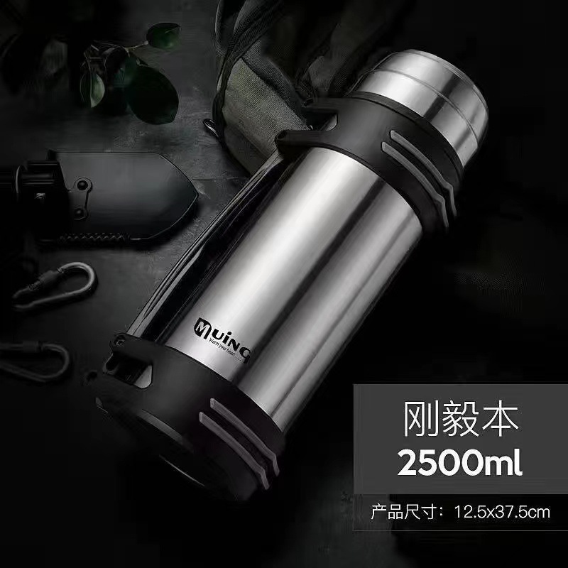 Taza de aislamiento Olla de viaje para automóvil portátil de gran capacidad para hombres y mujeres Olla de aislamiento para exteriores de acero inoxidable 304 Logotipo personalizado