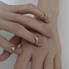 Brand metal ring hip-hop style for nails, simple and elegant design, internet celebrity