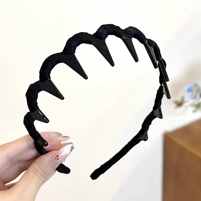 Temperamento de alto cráneo, banda de cabello ondulado, banda de cabello para mujeres de alta calidad, estilo extranjero, lavado de cara, banda de cabello especial, clip de cabello para cabello