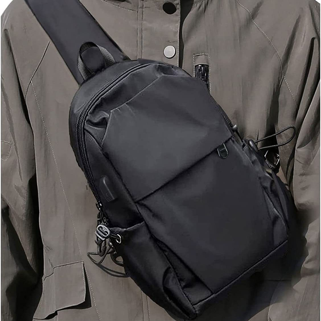 Cross-Border Hot-Selling Men's Single-Shoulder Crossbody Bag, Outdoor Cycling Multi-Functional Chest Bag, Travel Hiking Leisure Sports Bag for Women