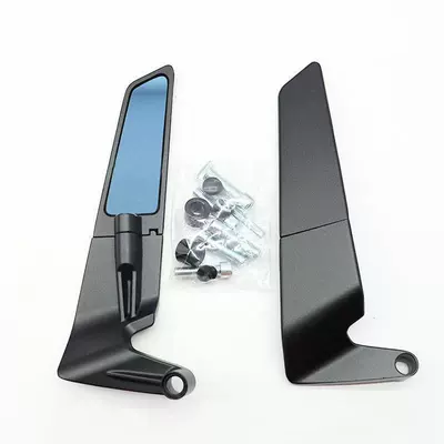 Motorcycle Rearview Mirror Universal Street Motorcycle rearview mirror - 428-rearview-mirror-black-blue-glass