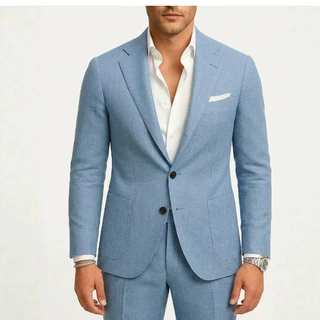 跨境外贸速卖通西服套装两件套两粒扣西服外套男士套装批发定制