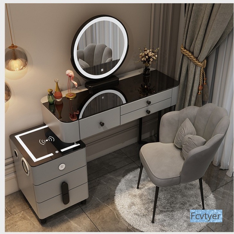 Dream Sail Nordic Style Modern Minimalist Smart Internet Celebrity Style Dressing Table Makeup Table Bedroom Light Luxury Wireless Charging Other