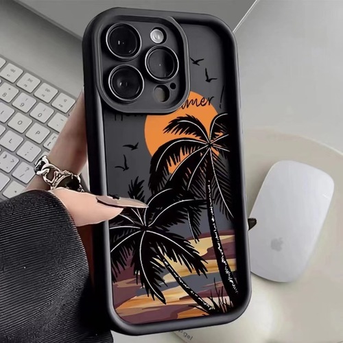 Landscape coconut tree suitable for Huawei Mate 60 Pro anti-drop P60 phone case nova 12 niche Honor 90 soft