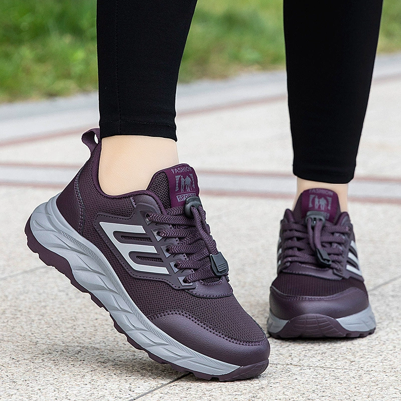 Старые туфли женские нескользящие с мягкой подошвой MOM Shoes весна-осень официальный флагманский магазин официальный сайт оригинальные товары среднего и пожилого возраста прогулочная обувь мужская