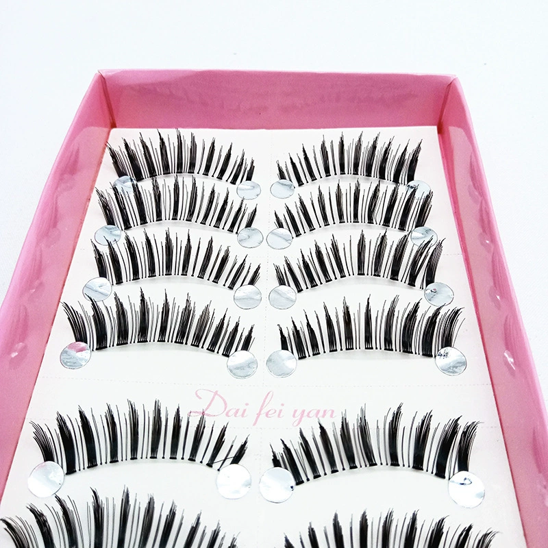 Woven nude lengthening false eyelashes for eyelashes