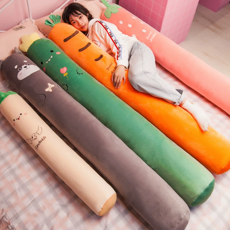 Милая длинная подушка для девочек, чтобы спать на боку со сложенными ногами для мальчиков, для спальни беременных женщин, спящих на подушке на кровати