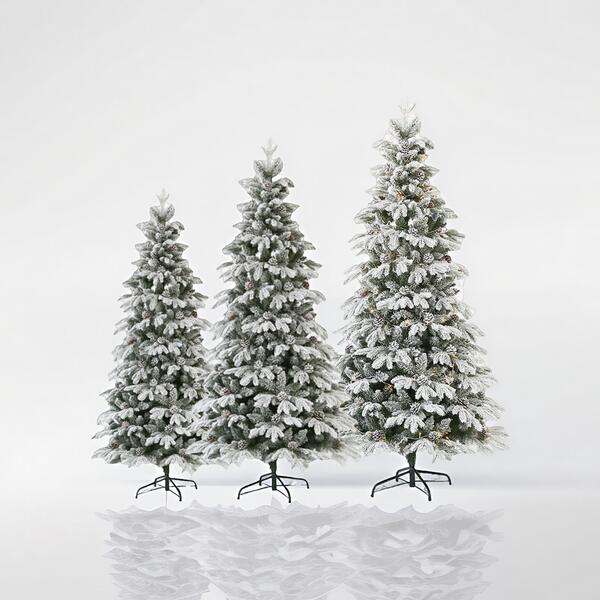 New PE pine cone encrypted flocking fallen snow white Christmas tree…