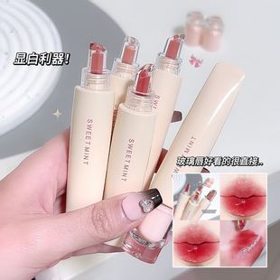 SweetMint Lip Frozen Lip Glaze Moisturizing and Moisturizing Doodle Lips Not Easy to Fell Waterlight Mirror Lipstick Lip Glaze