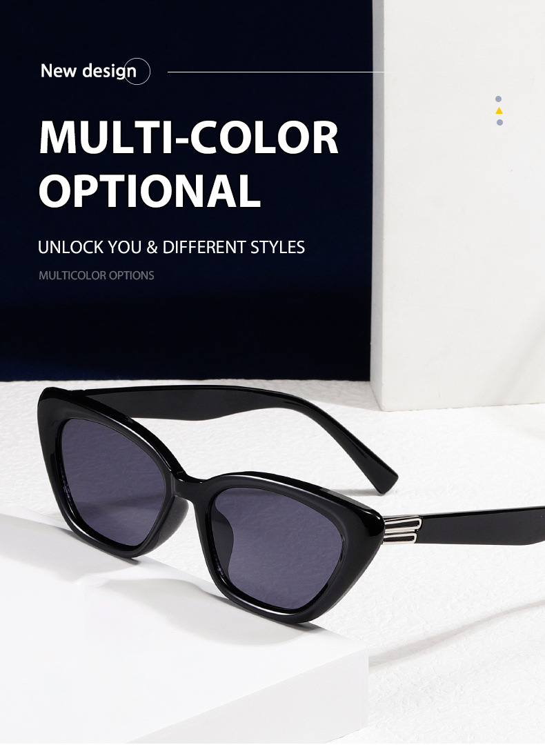 Cat eye zonnebril voor dames en heren retro uv bescherming mode_voghion.com