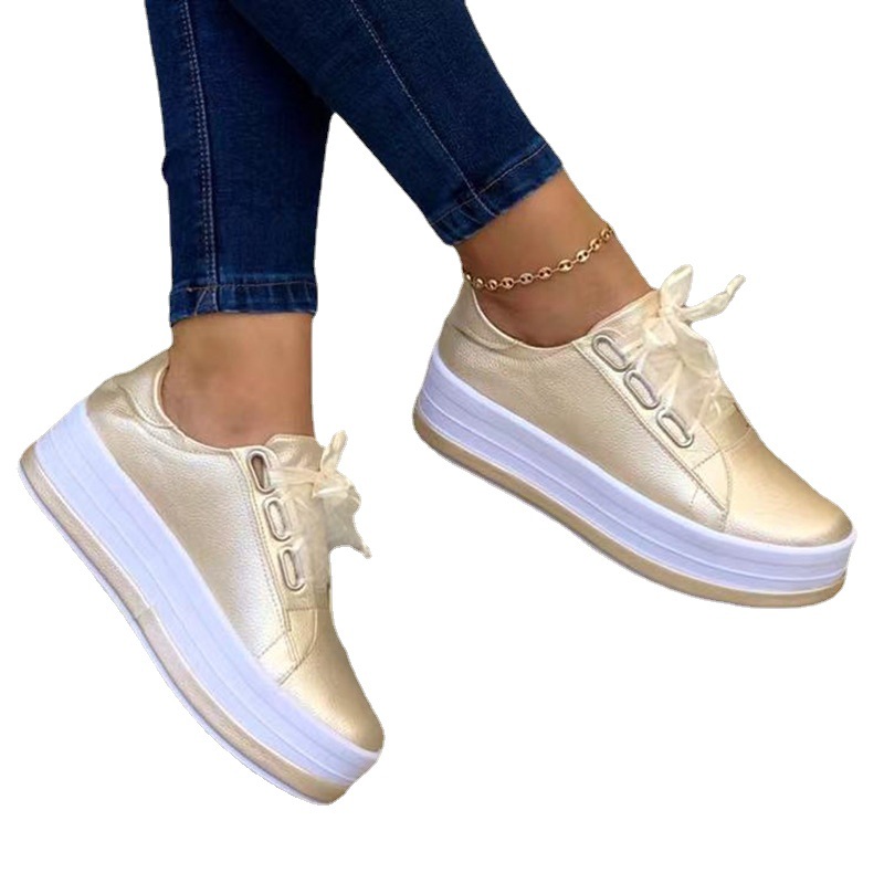 Neue runde kopf dicke sohle casual gummi schuhe der einzelnen schuhe_voghion.com