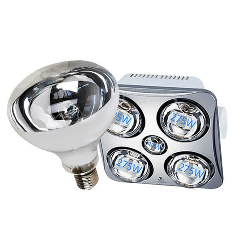 275W bathroom heater bulb, livestock breeding bulb, waterproof and explosion-proof bathroom heating bulb, infrared heat lamp
