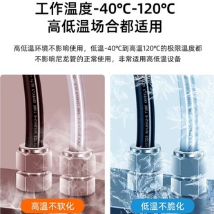 Pa12 Nylon Pipe High Temperature and High Pressure Automotive Oil Pipe Mechanical Air Pipe Explosion-Proof Acid and Alkali Resistant Air Circuit Outer Diameter